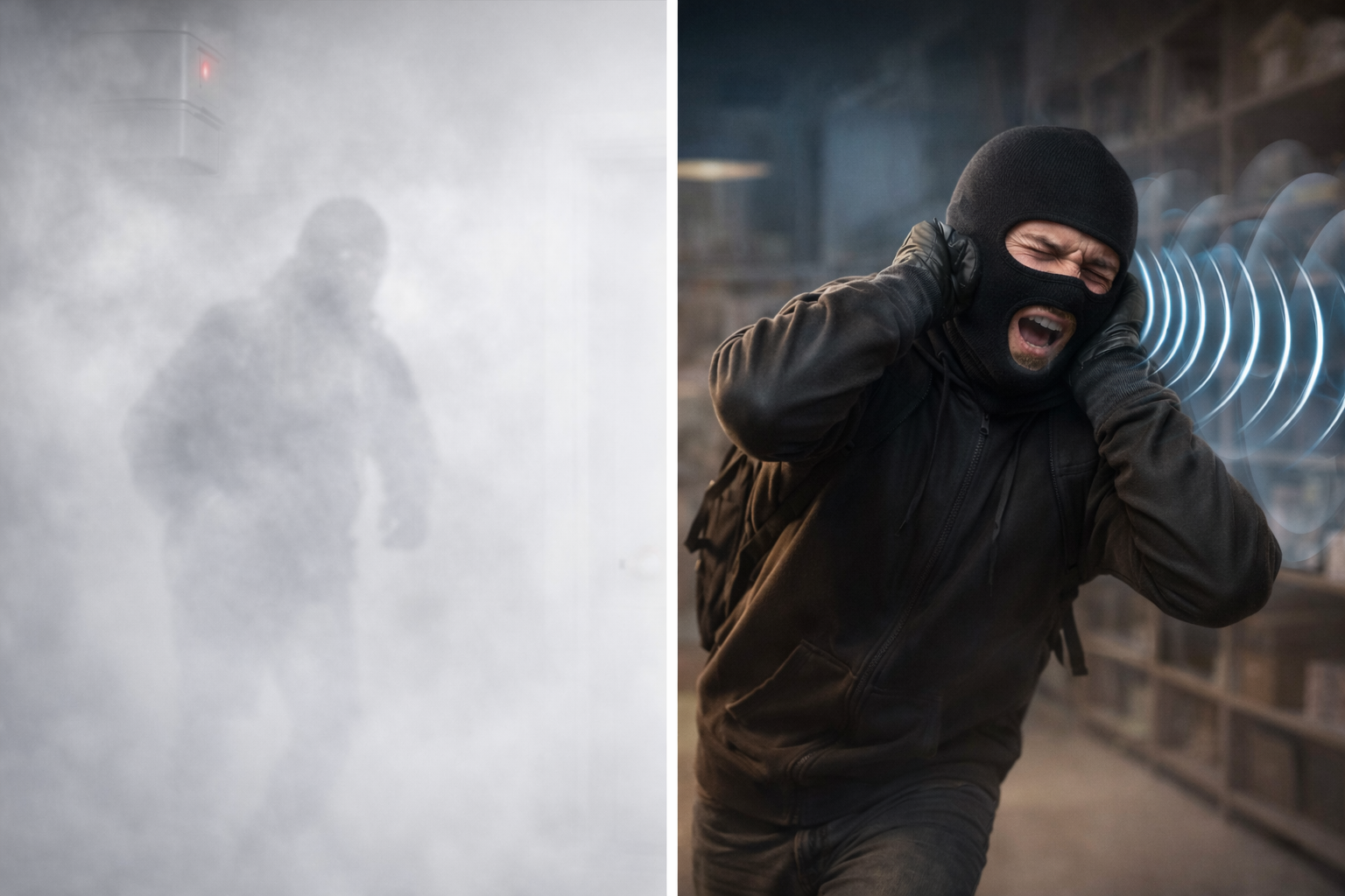 Générateur de brouillard opacifiant ou canon à son anti-intrusion : comment choisir ?