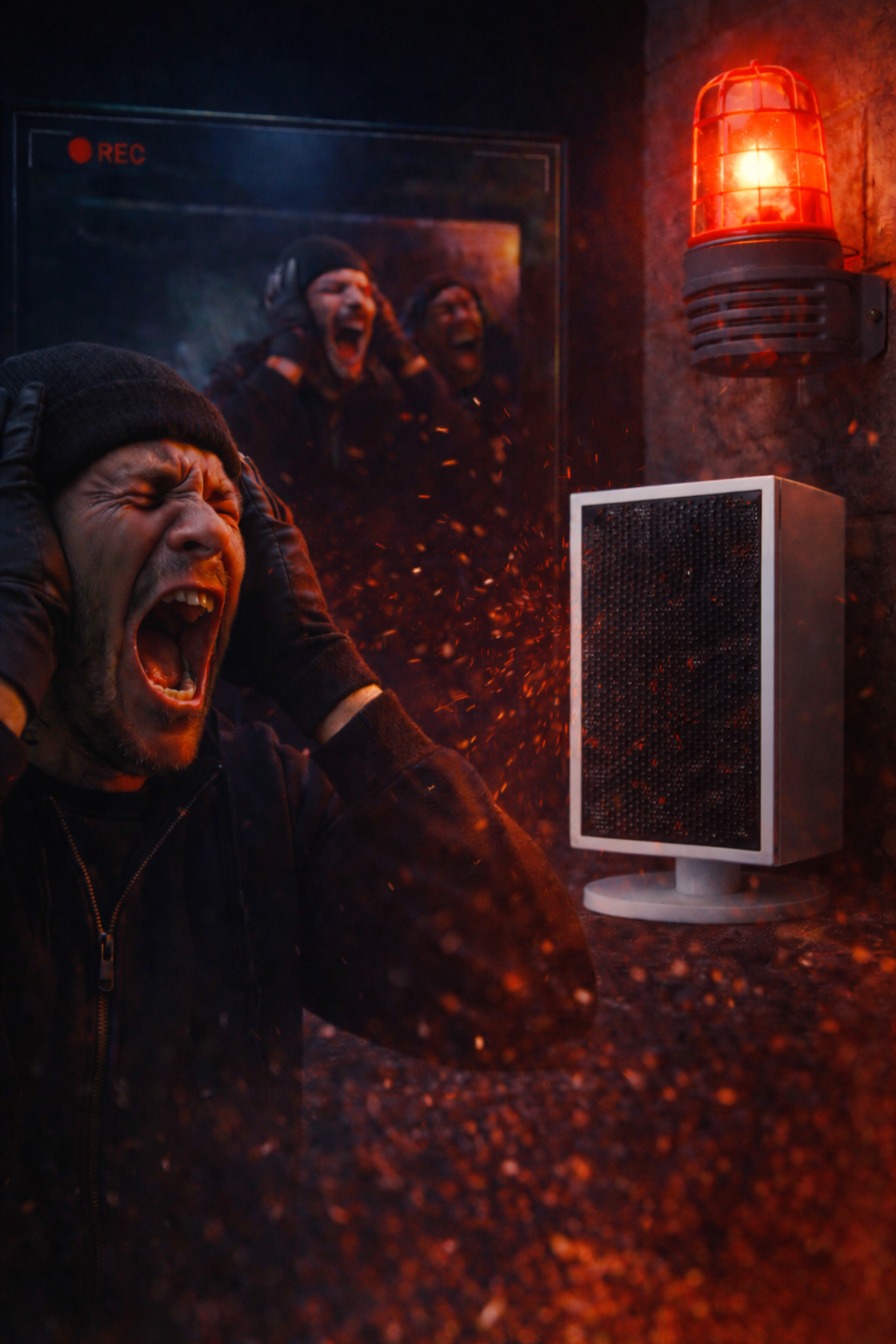 Canon à son anti-intrusion BLAST 129 à 133 Db - compatible alarme - petits commerces Qualiforce - canon à son anti-intrusion