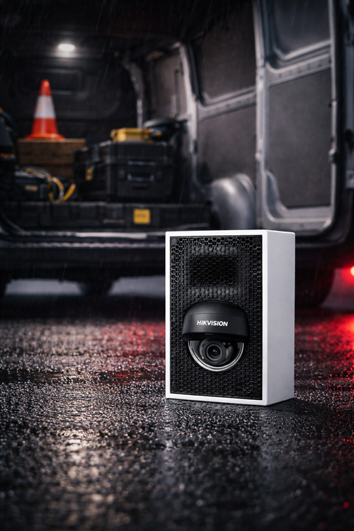 Canon à son alarme anti-intrusion utilitaire 129 dB full métal autonome avec caméra