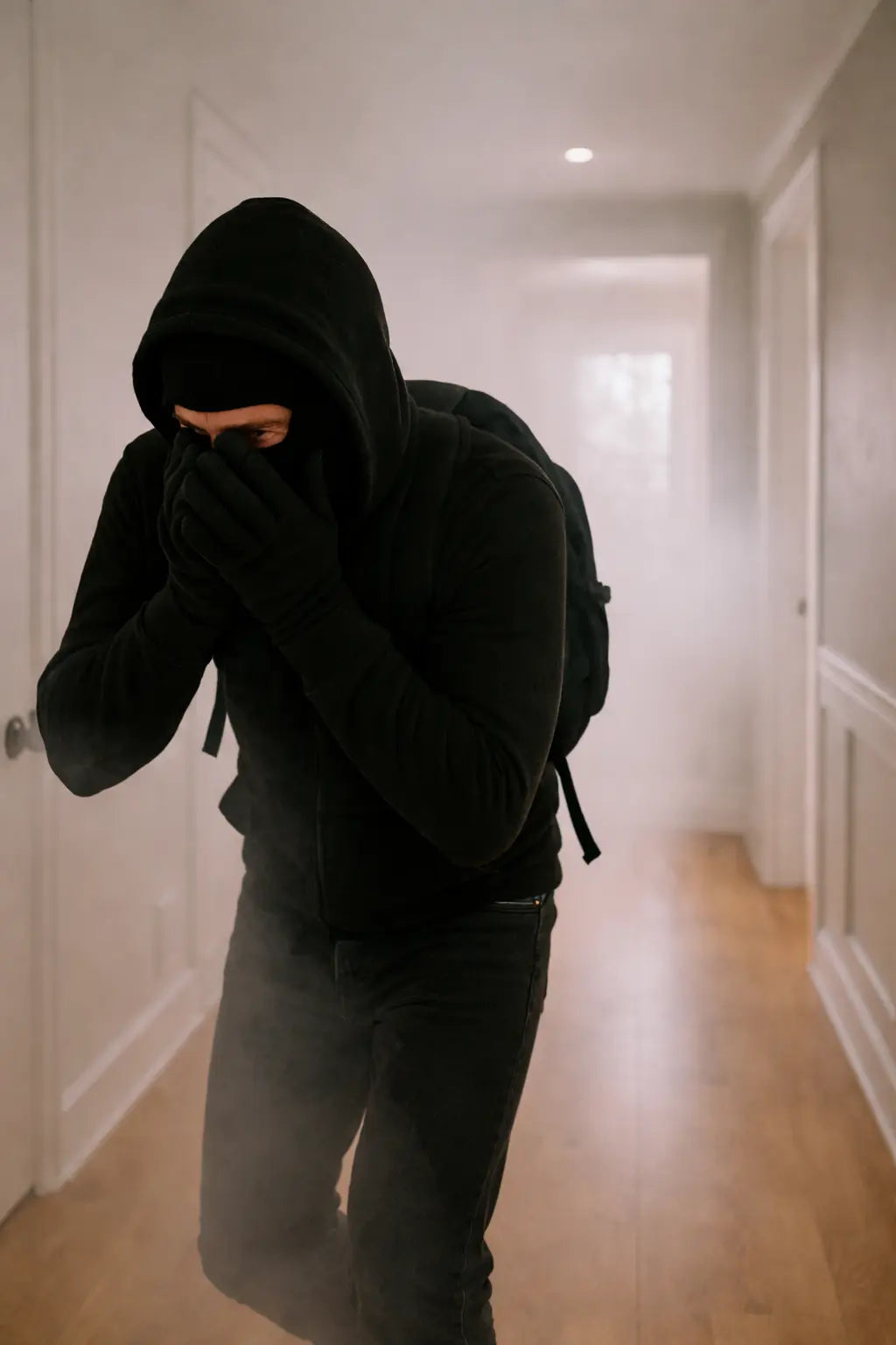 Option : diffuseur de gaz lacrymogène CS filaire 100 ml 450 m3 dissimulé dans les canons à son - prix unitaire HT Qualiforce - canon à son anti-intrusion