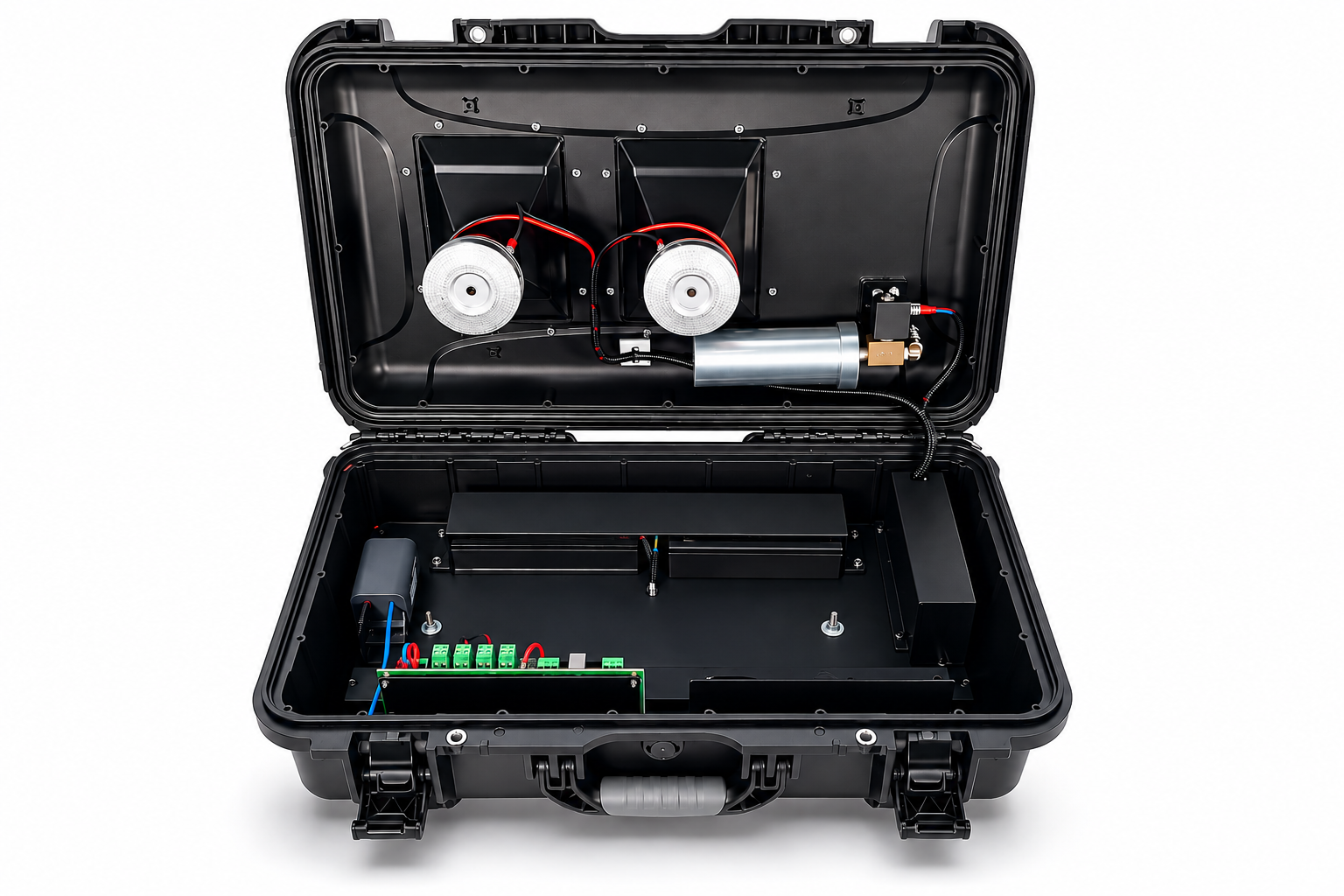 Canon à son anti-intrusion 133 dB à 1 m nomade – Blast V2 compatible alarme via liaison BUS, relais radio ou contact sec - jet de gaz lacrymogène en option