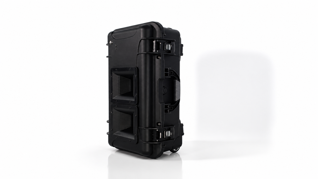 Canon à son anti-intrusion 133 dB à 1 m nomade – Blast V2 compatible alarme via liaison BUS, relais radio ou contact sec - jet de gaz lacrymogène en option