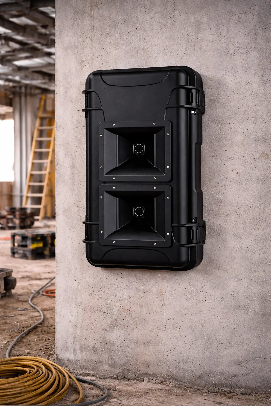 Alarme avec canon à son anti-intrusion 133 dB AJAX ready – Blast V2 avec HUB BP AJAX centrale alarme + canon seul - mensualité LOA Qualiforce - canon à son anti-intrusion