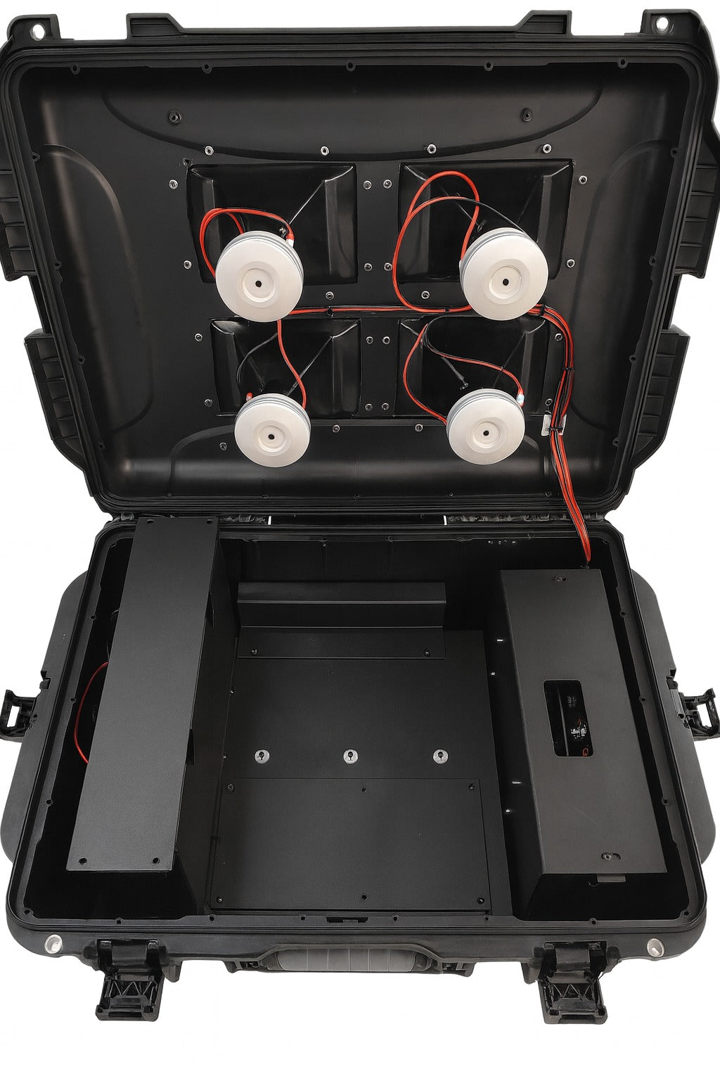 Canon à son anti-intrusion format nomade 136 Db Blast Qualiforce avec centrale Ajax fibra et diffuseur de gaz CS intégré pour protection chantier - tarif TTC LOA 60 mois