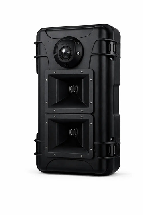 Canon à son anti-intrusion 133 dB nomade avec caméra & module GSM 4G – Blast V2 - pour protection des chantiers - mensualité LOA Qualiforce - canon à son anti-intrusion